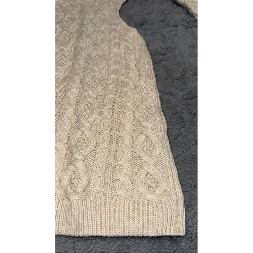 DANIELLE GUIZIO - Cable Knit Backless Turtleneck Dress - Picture 10 of 12